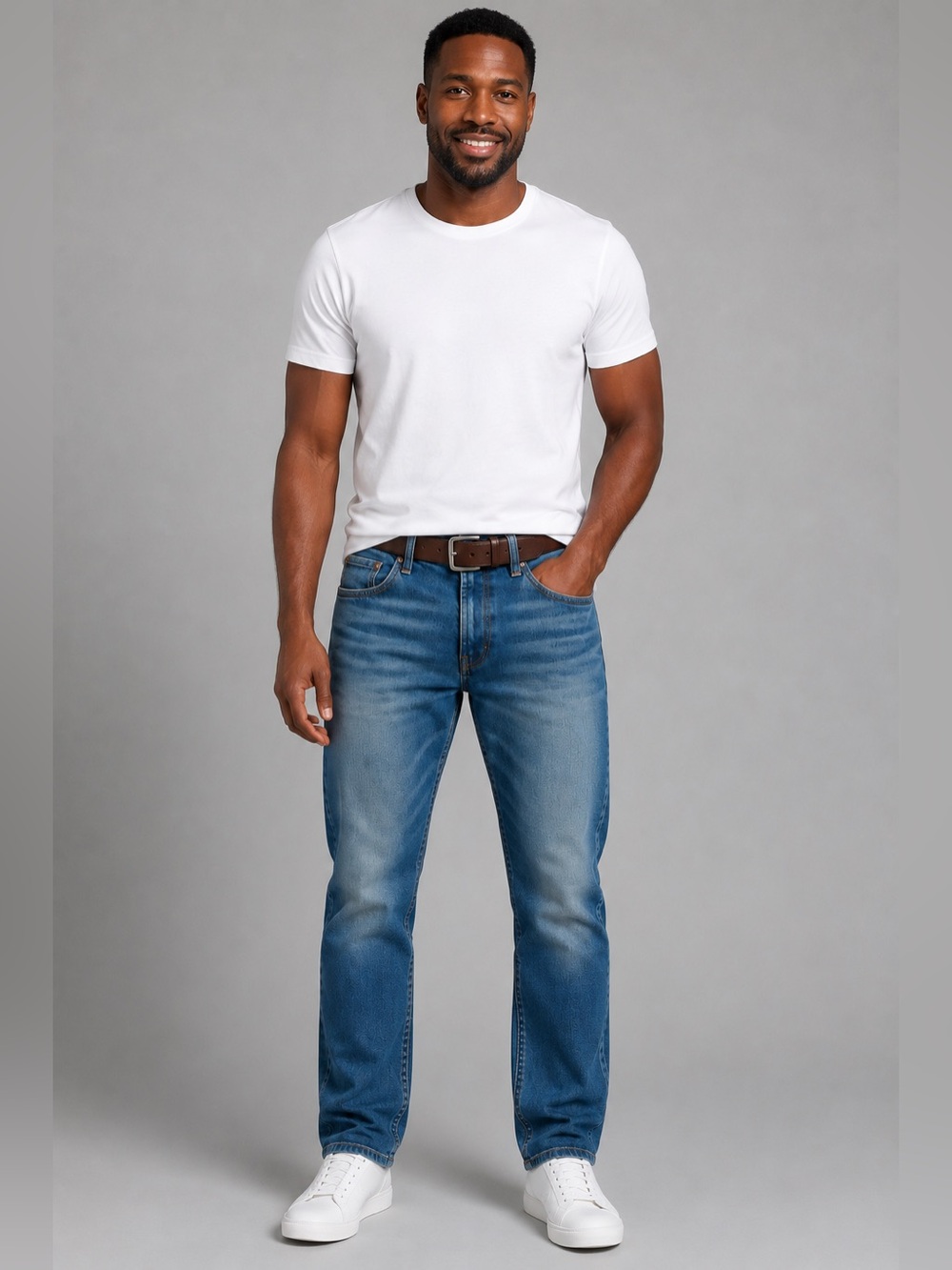 Levi’s 514 Straight Fit Jeans Men’s 38x32 Blue Stretch Denim Medium Wash EUC